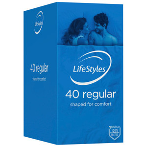 Products: LifeStyles REGULAR Condoms - 40 Pack