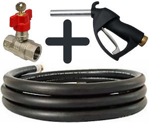FoxHose APS 4 m x 25 mm (1 inch) diesel hose and Piusi manual nozzle with lockin&hellip;