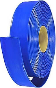 Lay Flat Hose: FoxHose 50 mm (2 inch) blue lay flat hose (100 m coil) 4 bar (58 psi)
