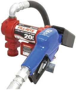 Fill Rite FR4210HE 12v petrol and diesel fuel pump with 3.6 m hose and automatic&hellip;