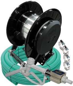 Ketta XL retractable hose reel kit with 10 m x 25 mm (1 inch) green SD hose and &hellip;