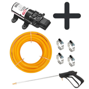 Remco 12v Economy Plus 2200 diaphragm spray pump kit with pistol and 10 m spray &hellip;