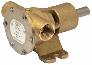 Johnson: Johnson F5B-8 bare shaft bronze impeller pump 3/4 inch BSP(F) 3/8 inch input shaft 700 to 2000 rpm 46 lpm max