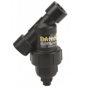 Banjo: Banjo LS series 20 mm 3/4 inch NPT(F) poly Y strainer filter 16 bar (225 psi)