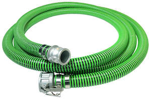 Hose: FoxHose Green 40 mm (1-1/2 inch) SD suction and delivery hose 4 bar (58 psi) with M/F camlocks