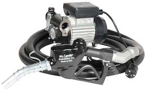 Piusi: Piusi Panther series 230v diesel pump 1 inch BSP(F) with 25 mm (1 inch) hose and Carder automatic nozzle kit