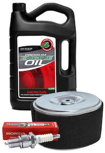 Spare Parts: Honda service kit for GX160 and GX200 engines, includes 1 litre Honda engine oil, spark plug and air filter