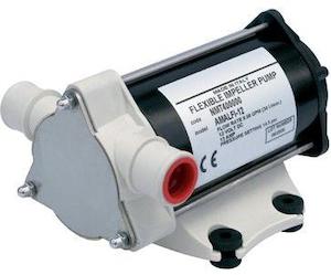 24 Volt Pumps: Piusi Amalfi 24v flexible impeller poly pump 1/2 inch BSP(F) 34 lpm 1 bar (14.5 psi)