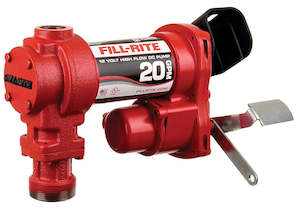 Fill Rite 12v Pumps: Fill Rite FR4205HE 12v petrol and diesel fuel pump bare (IECEx certified) 76 lpm