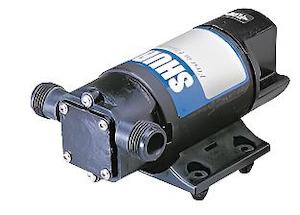 Shurflo 12v Pumps: Shurflo 3000-350 12v multi-purpose flexi-vane pump for oil and more 14 lpm 1 bar (14.5 psi)