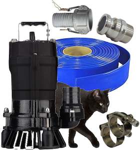 Ketta BlackCat KA-2.75D heavy duty 2 inch BSP(F) submersible pump with 20 m hose&hellip;