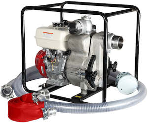 Honda Powered SWT-80HX 3 inch BSP(M) full trash pump and hose kit Honda GX240 7.&hellip;