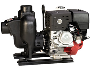 Banjo 3 inch NPT(F) cast iron wet seal pump Honda GX390 11 hp (electric start) 1&hellip;