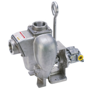 Stainless Steel Pumps Hydraulic Driven: Banjo 2 inch NPT(F) hydraulic driven stainless steel pump 718 lpm 31 m head