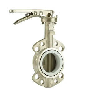 Plumbing: Ketta BFS series 316 stainless steel butterfly valve manual lever type -10°C to 120°C 10 bar (145 psi) - all sizes