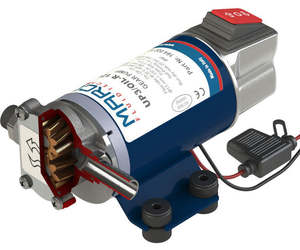 Marco: Marco UP3/OIL-R 12/24v gear pump for oil (includes reverser switch) 3/8 inch BSP(F) 13 mm hose tail 5.5 lpm 2 bar (29 psi)