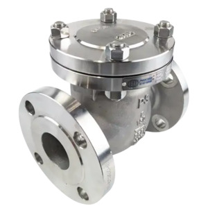 Plumbing: Ketta SCFS series flanged 316 stainless steel swing check valve 20 bar (290 psi) 220°C - all sizes