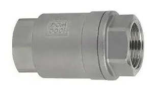 Plumbing: Ketta ICS series 316 stainless steel check valve BSP(F) 63 bar (914 psi) 180°C max - all sizes