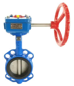 Plumbing: Ketta BFD series manual butterfly valve (with hand wheel and gearbox) ductile iron with 316 stainless steel disc -10°C to 90°C (40°C potable) 10 to 16 bar