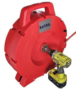 Ketta K-506 portable high-speed drain cleaner (drill not included) with 16 m cab&hellip;