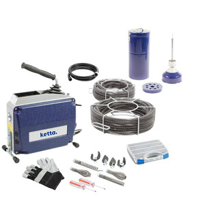 Ketta D-150 electric drain cleaning machine 570 watt 230v for pipes 20 to 150 mm diameter