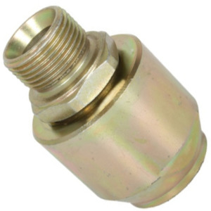 Plumbing Fittings: Sauro Rossi 24.2.58.20.04 in-line swivel joint 32 mm 1-1/4 inch BSP (M to F) steel 280 bar (4000 psi)