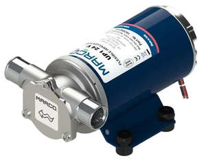Marco: Marco UP1 flexible impeller pump 12/24v for water-based fluids 180 watt 1/2 inch BSPP(F) 35 lpm 1.5 bar (21.8 psi)