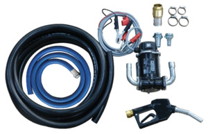 Piusi: Piusi 3000 diesel pump kit 24v with complete hose kit and automatic fuel nozzle 50 lpm