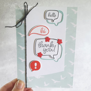 Products: Conversation Bubbles Thank You Card - Confetti Card Studio