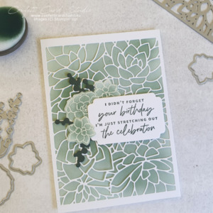 Simply Succulent Belated Birthday Card - Confetti Card Studio