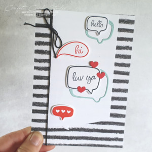 Products: Conversation Bubbles Love Ya Card - Confetti Card Studio