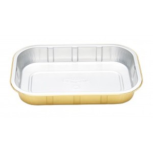 Smoothwall Containers: 6522-33GL - Gold Smoothwall Tray 800ml