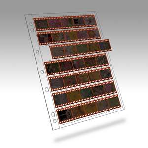 End Of Roll Sale: Polypropylene Negative Page 35mm Negatives 7 Strips of 5 Frames Pack 25 (Clearance Packs)