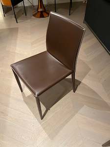Dining Chairs: Bontempi Leather 'Linda' Dining Chairs