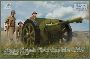 Military Kit 35th Scale: IBG 35056 75mm French Field Gun Mle 1897 – Mod 1938