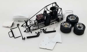 ACME 1800154 Winged Sprint Car Model Kit - White