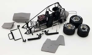 Acme 1 18th Scale: ACME 1800153 Winged Sprint Car Model Kit - Primer