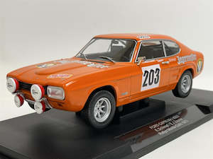 Model Car Group: Model Car Group 18287R Ford Capri Mk1 2600GT #203 Rally Monte Carlo "Schimpf/Zauner"
