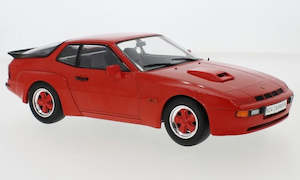 Model Car Group: Model Car Group 18302 Porsche 924 Carrera GT 1981 Red with Red Rims