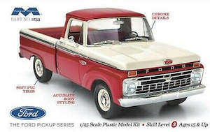 Car Kits 25th Scale: Moebius 1233 1966 Ford Short Bed Styleside Pick Up - 1/25 Scale