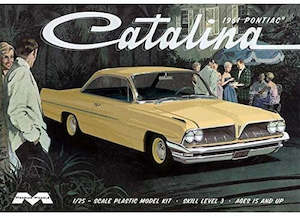 Car Kits 25th Scale: Moebius 2850 1961 Pontiac Catalina - 1/25 Scale