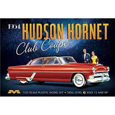 Car Kits 25th Scale: Moebius 1213 1954 Hudson Hornet Club Coupe - 1/25 Scale