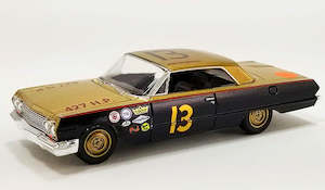 Acme Exclusive 64: ACME 51504 1963 Chevrolet Impala #13 Smokey Yunick Daytona 500 1963 - John Rutherford