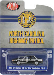 Acme Exclusive 64: ACME GL51495 1993 Ford Mustang SSP North Carolina Highway Patrol - Acme Exclusive