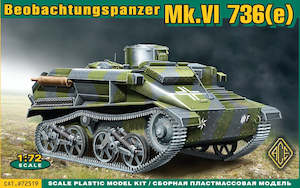 Military Kits 1 72nd Scale: ACE Models 72519 Beobachtungspanzer Mk.VI 736(e)