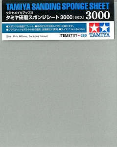 Plastic Cement: Tamiya 87171 Sponge - Sanding - P3000