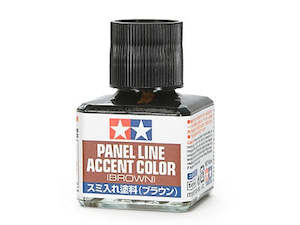 Plastic Cement: Tamiya 87132 Panel Line Accent Color - Brown - 40ml.