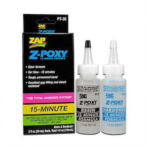 Cyano Acrylate Glues: Zap PT35 Z-Poxy - 15 Minute - 118ml