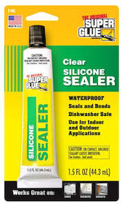 Super Glue: Super Glue 15235 Sealer - Silicone - Clear - 44.3ml