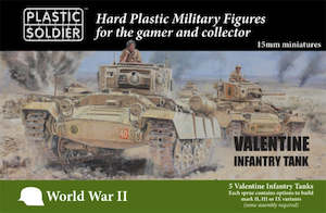 Wargaming 1 100th Scale 15mm: PSC WW2V15034 Valentine Infantry Tank